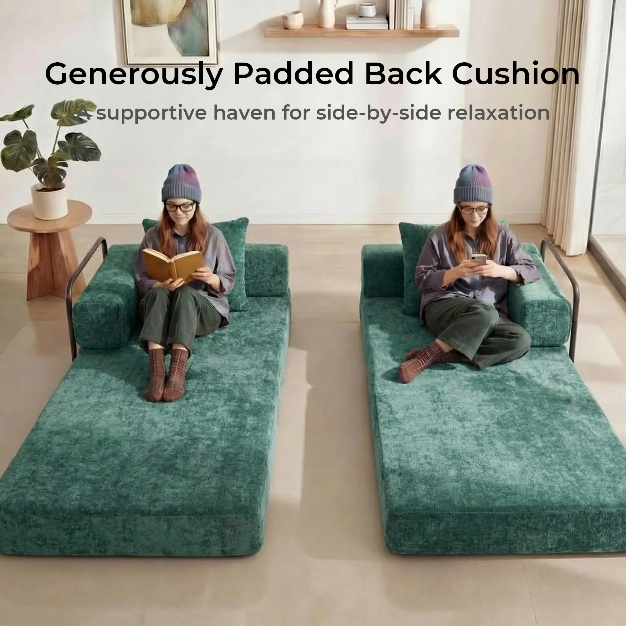 Selene Compressed Modular Sofa Bed-14.2" Seat Height - Image 160