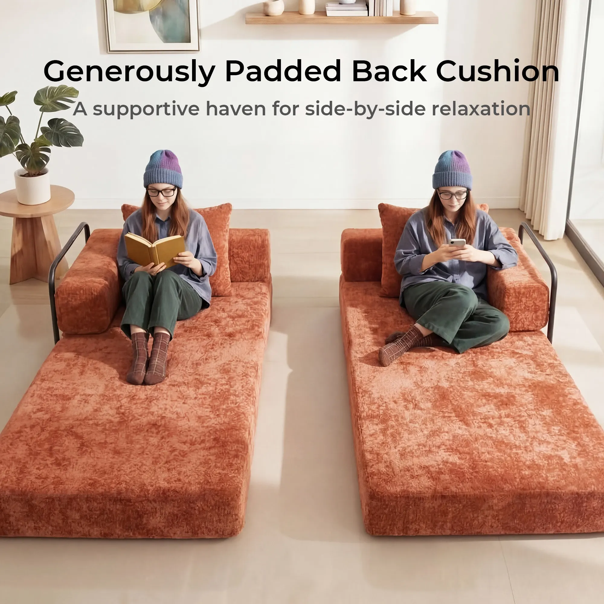 Selene Compressed Modular Sofa Bed-14.2" Seat Height - Image 165