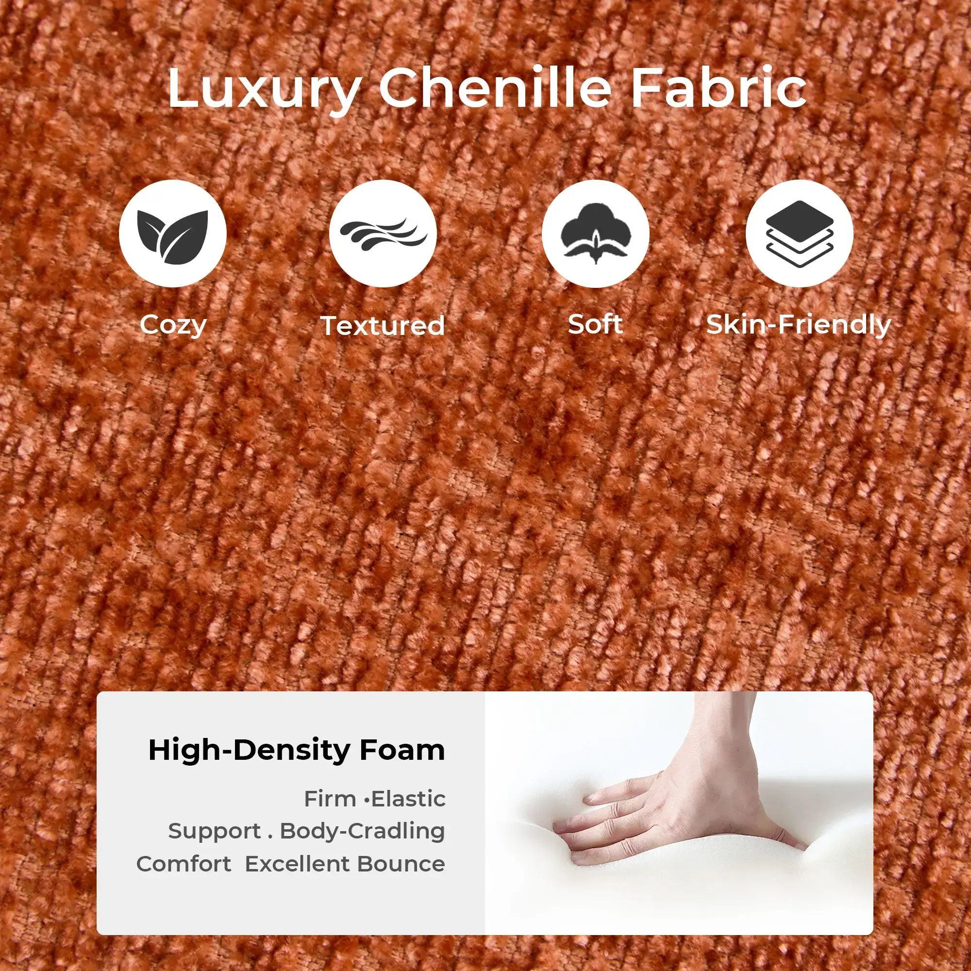 Selene Compressed Modular Sofa Bed-14.2" Seat Height - Image 174