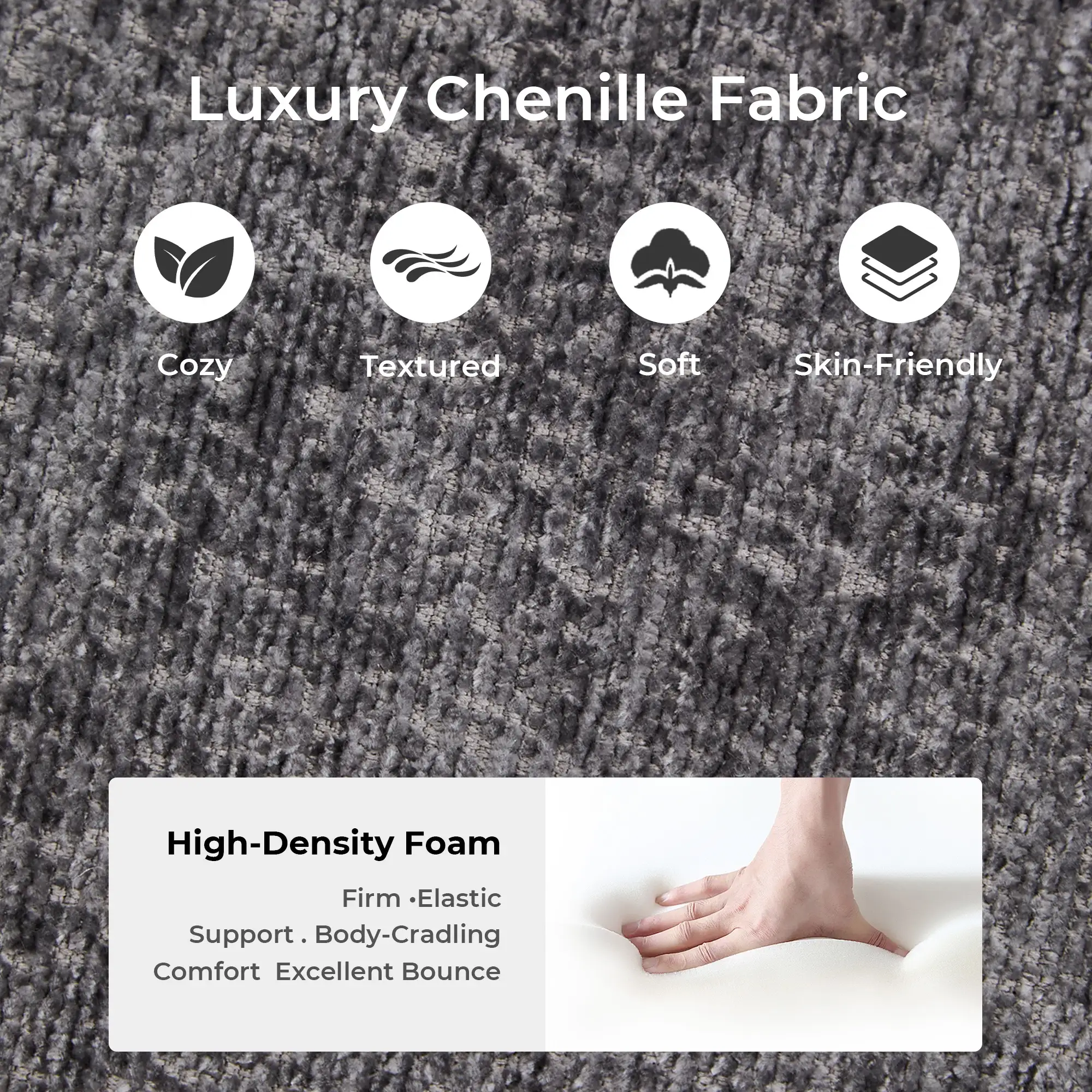 Selene Compressed Modular Sofa Bed-14.2" Seat Height - Image 185