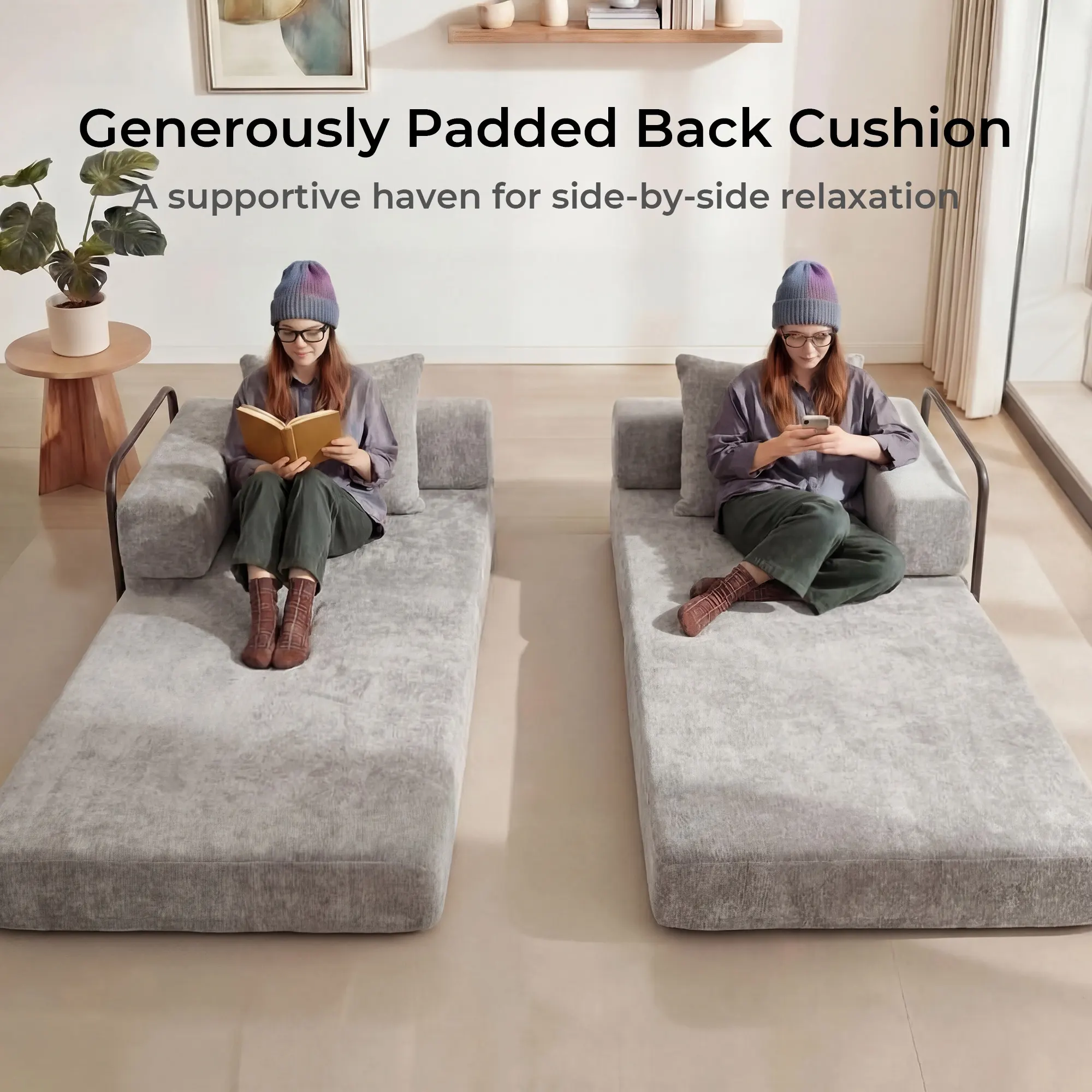 Selene Compressed Modular Sofa Bed-14.2" Seat Height - Image 190