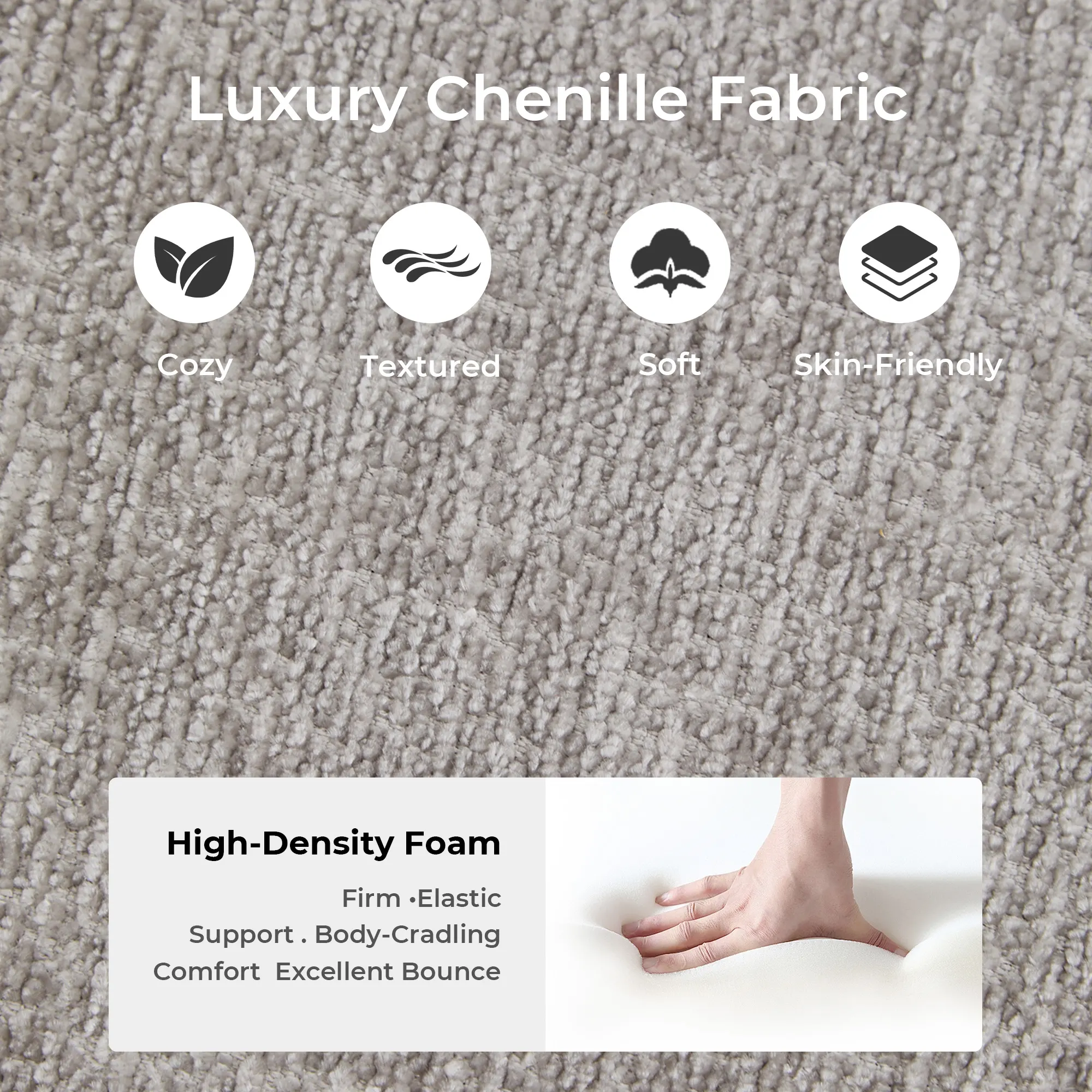 Selene Compressed Modular Sofa Bed-14.2" Seat Height - Image 194