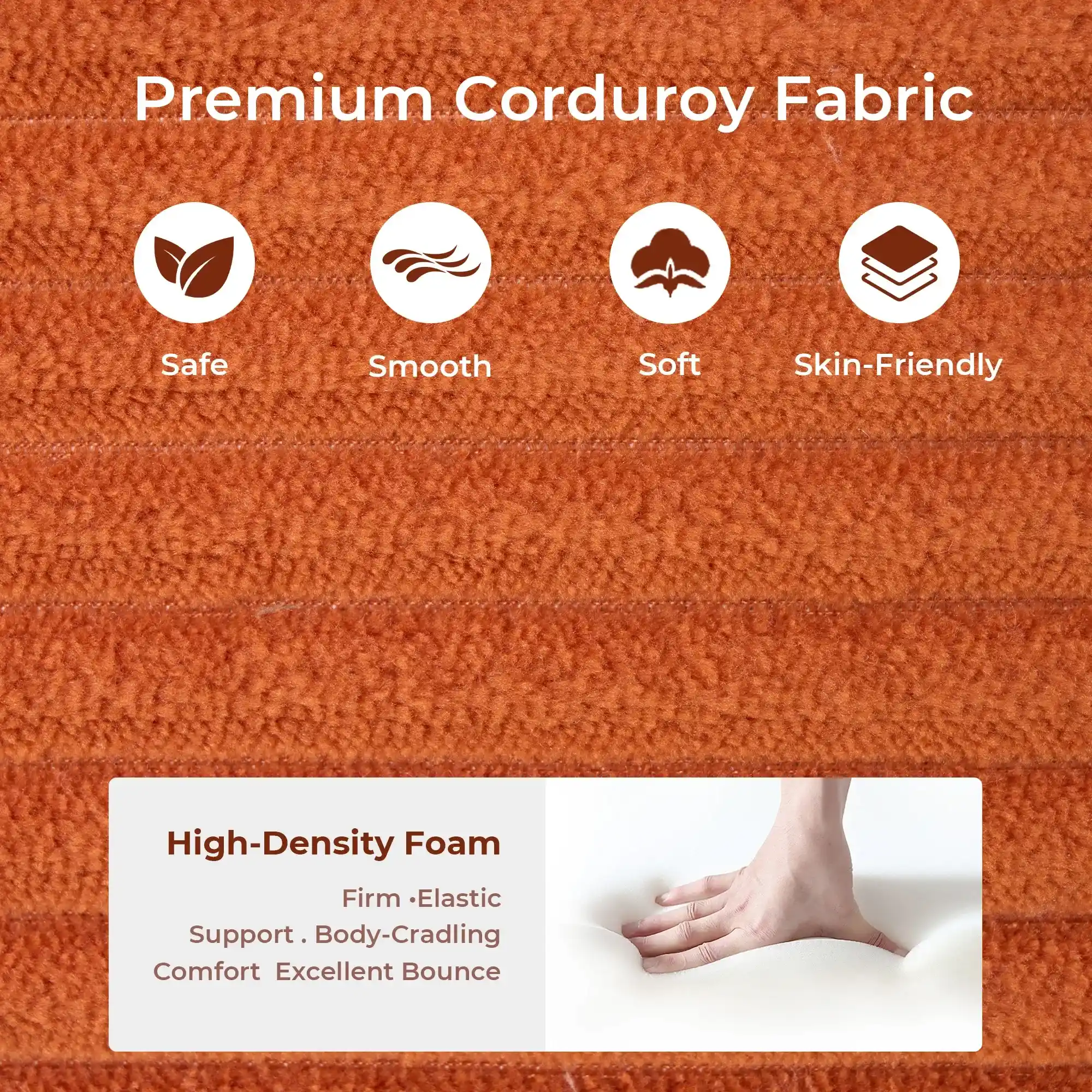 Selene Compressed Modular Sofa Bed-14.2" Seat Height - Image 20