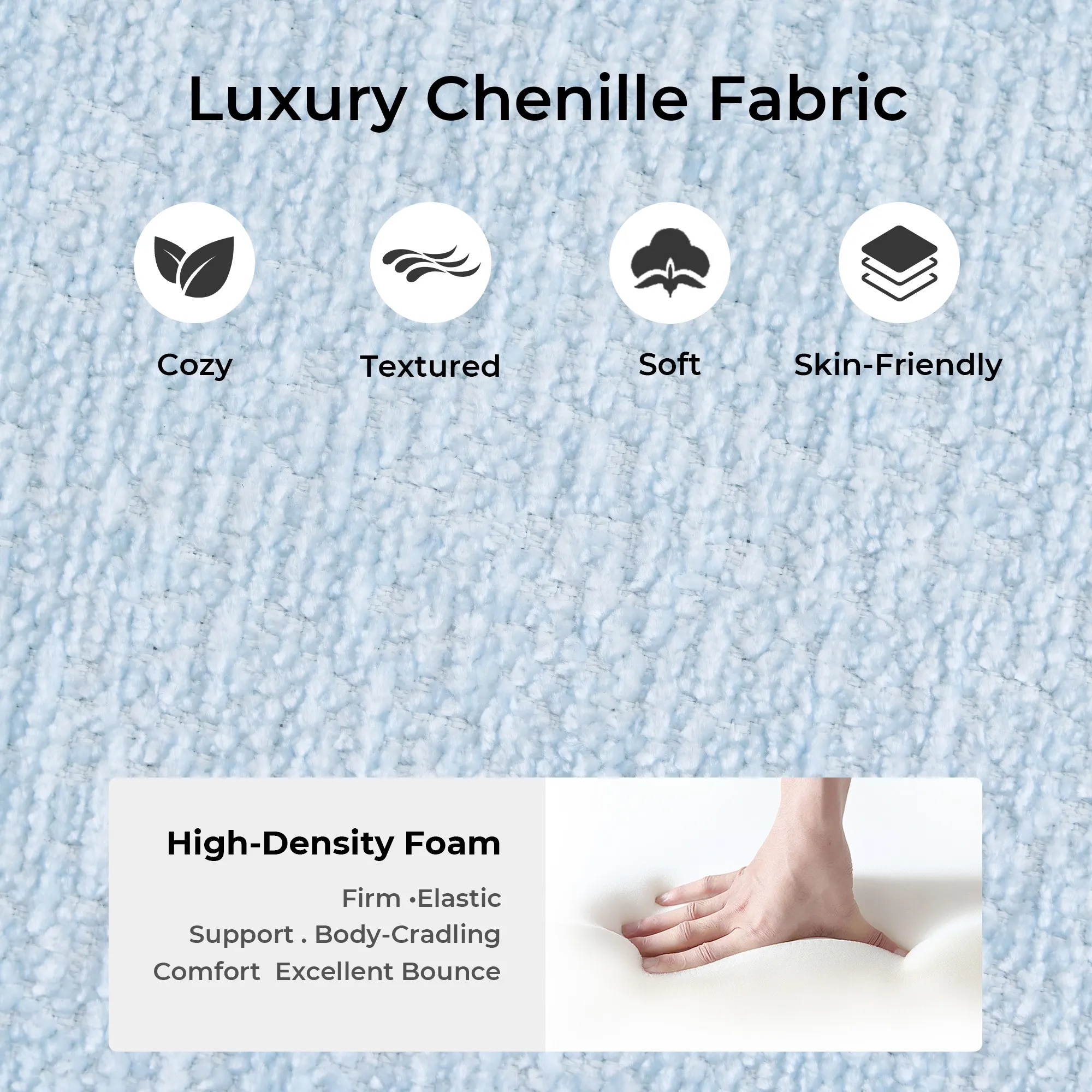 Selene Compressed Modular Sofa Bed-14.2" Seat Height - Image 206