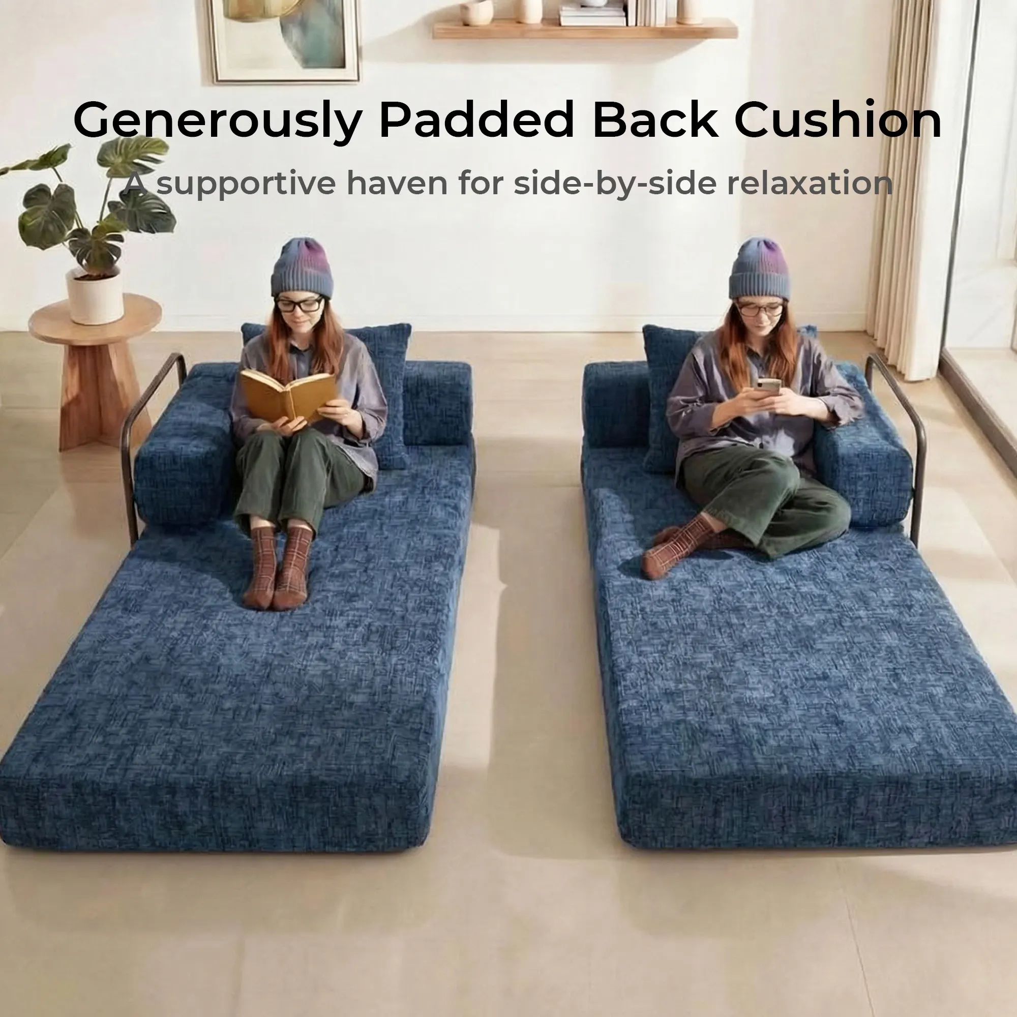 Selene Compressed Modular Sofa Bed-14.2" Seat Height - Image 212