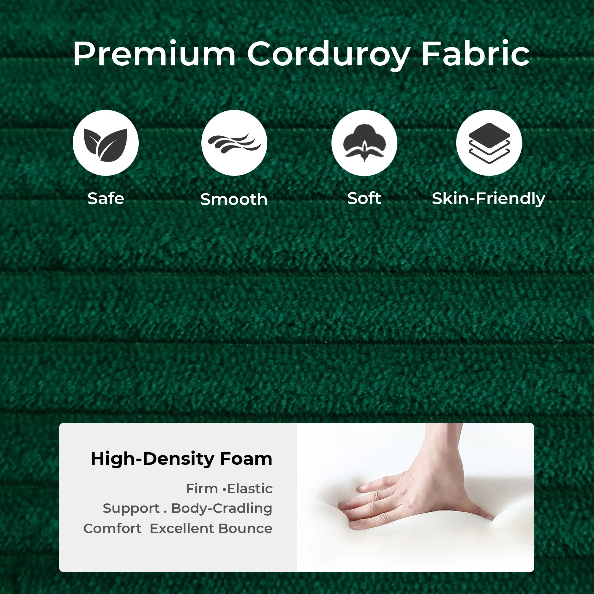 Selene Compressed Modular Sofa Bed-14.2" Seat Height - Image 222