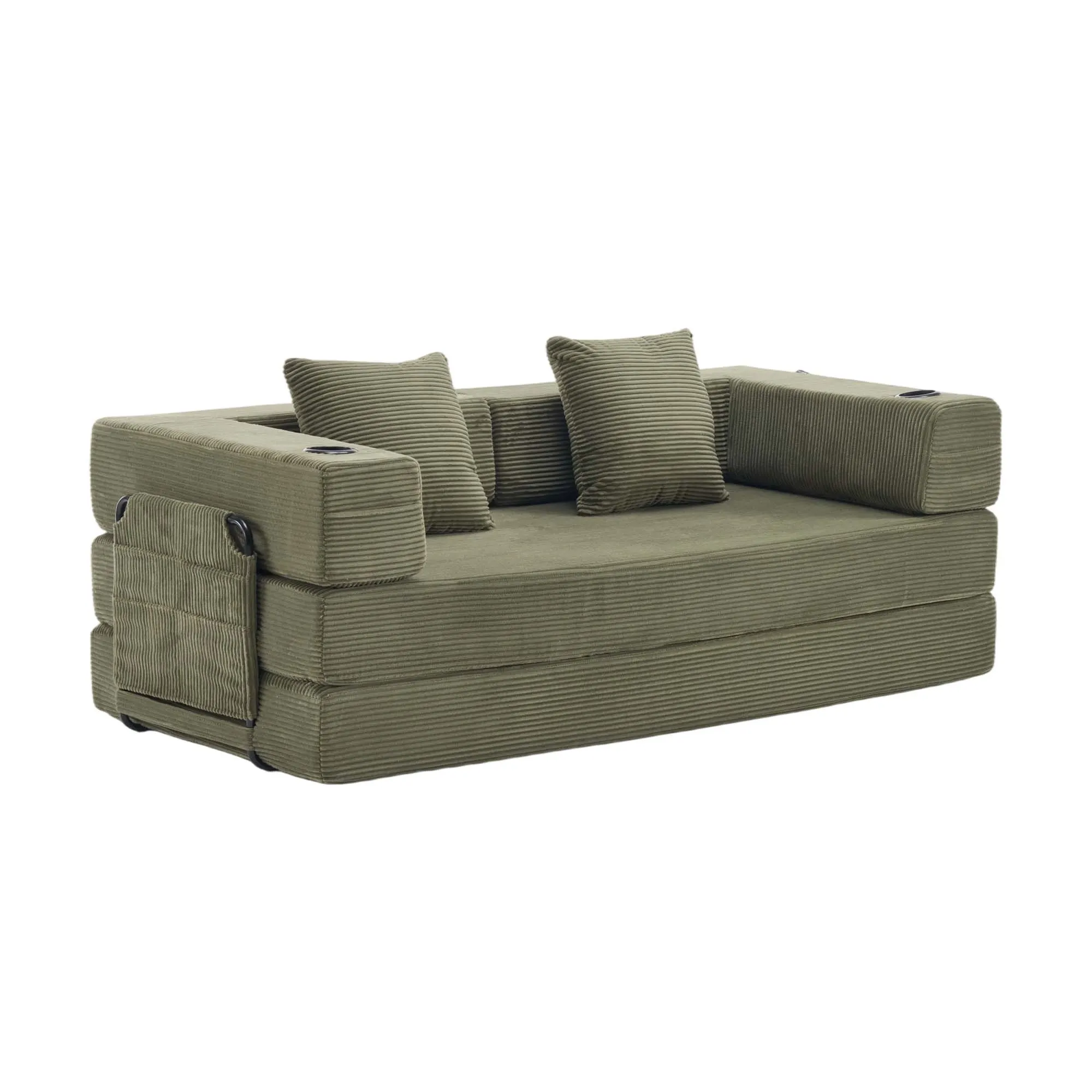 Selene Compressed Modular Sofa Bed-14.2" Seat Height - Image 47
