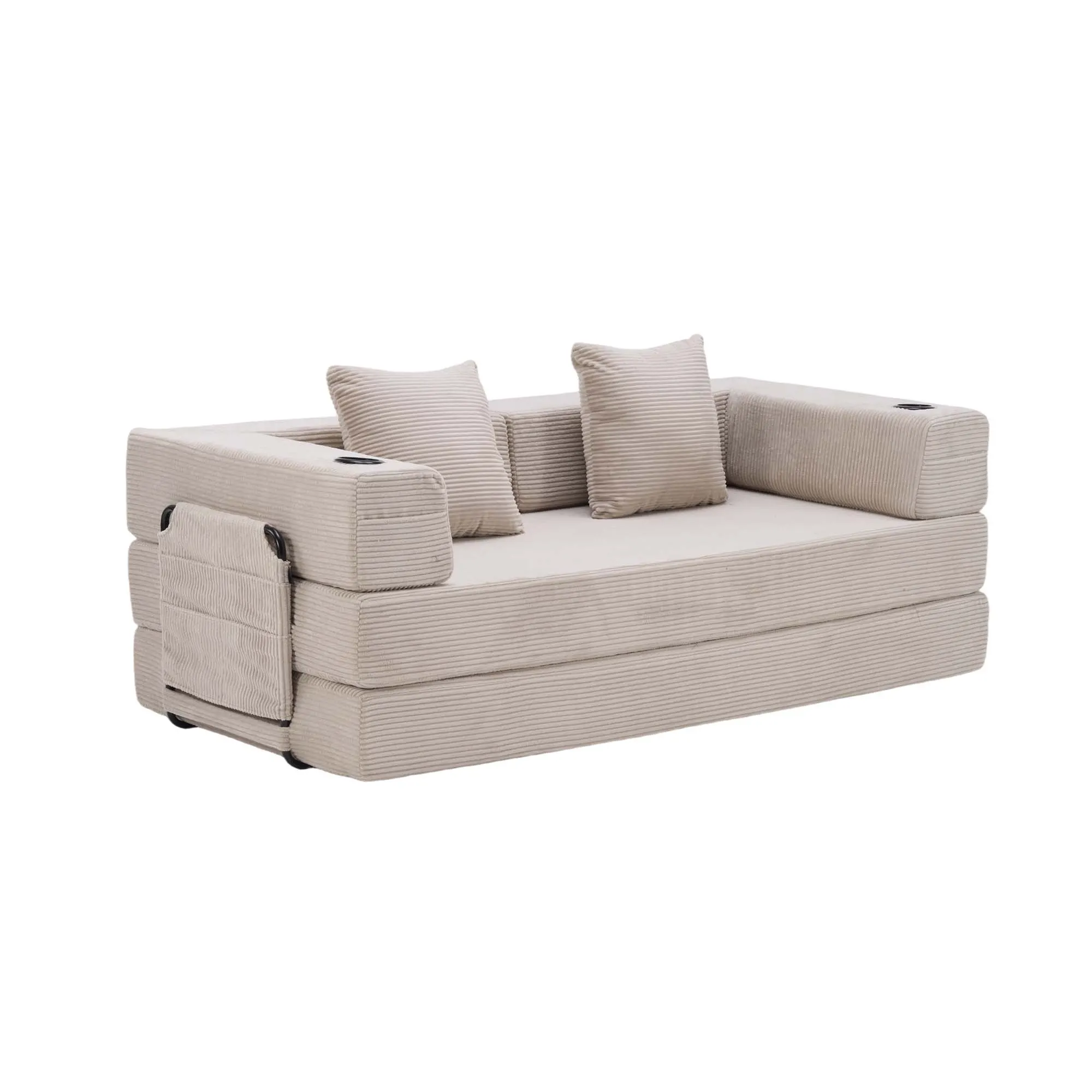 Selene Compressed Modular Sofa Bed-14.2" Seat Height - Image 65