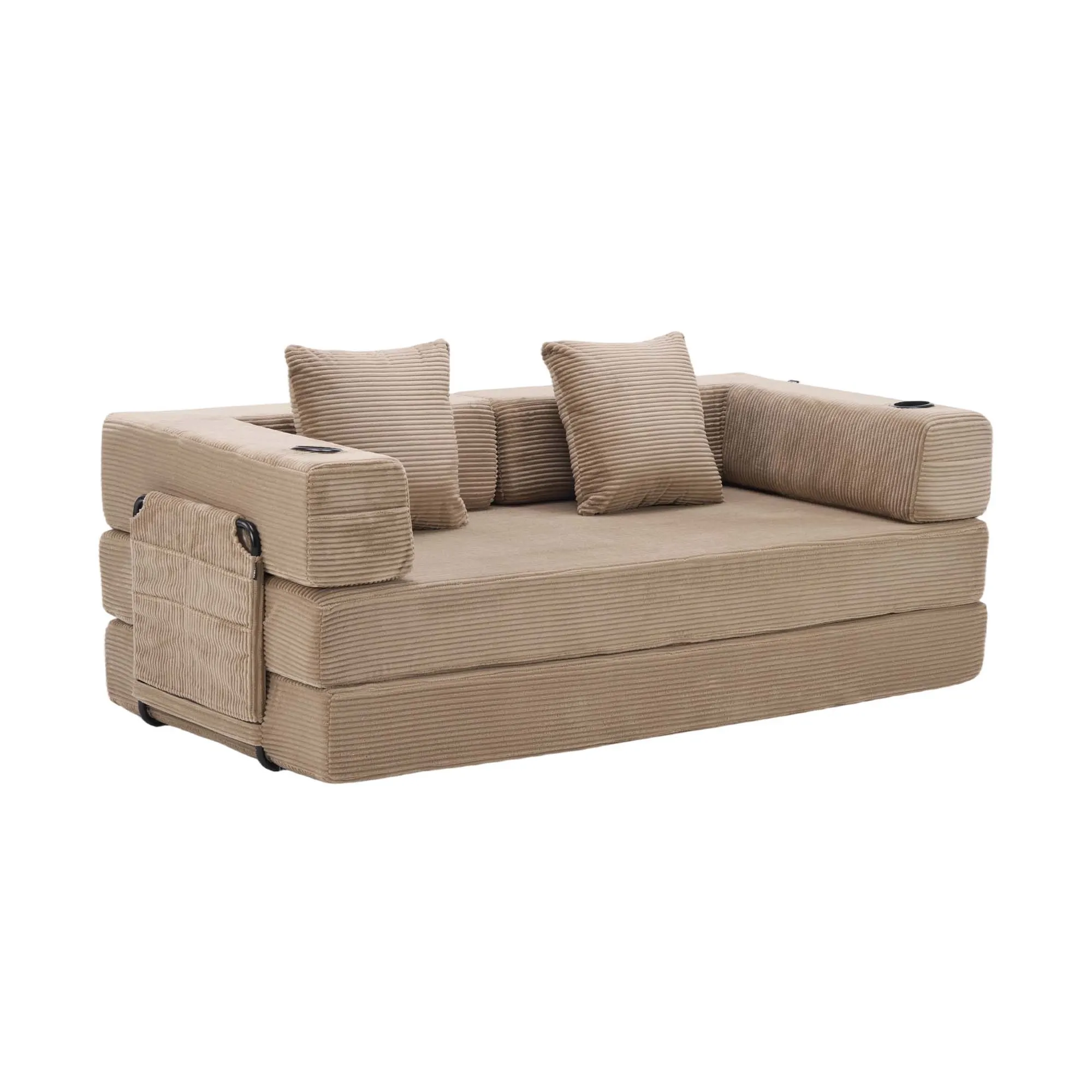 Selene Compressed Modular Sofa Bed-14.2" Seat Height - Image 75