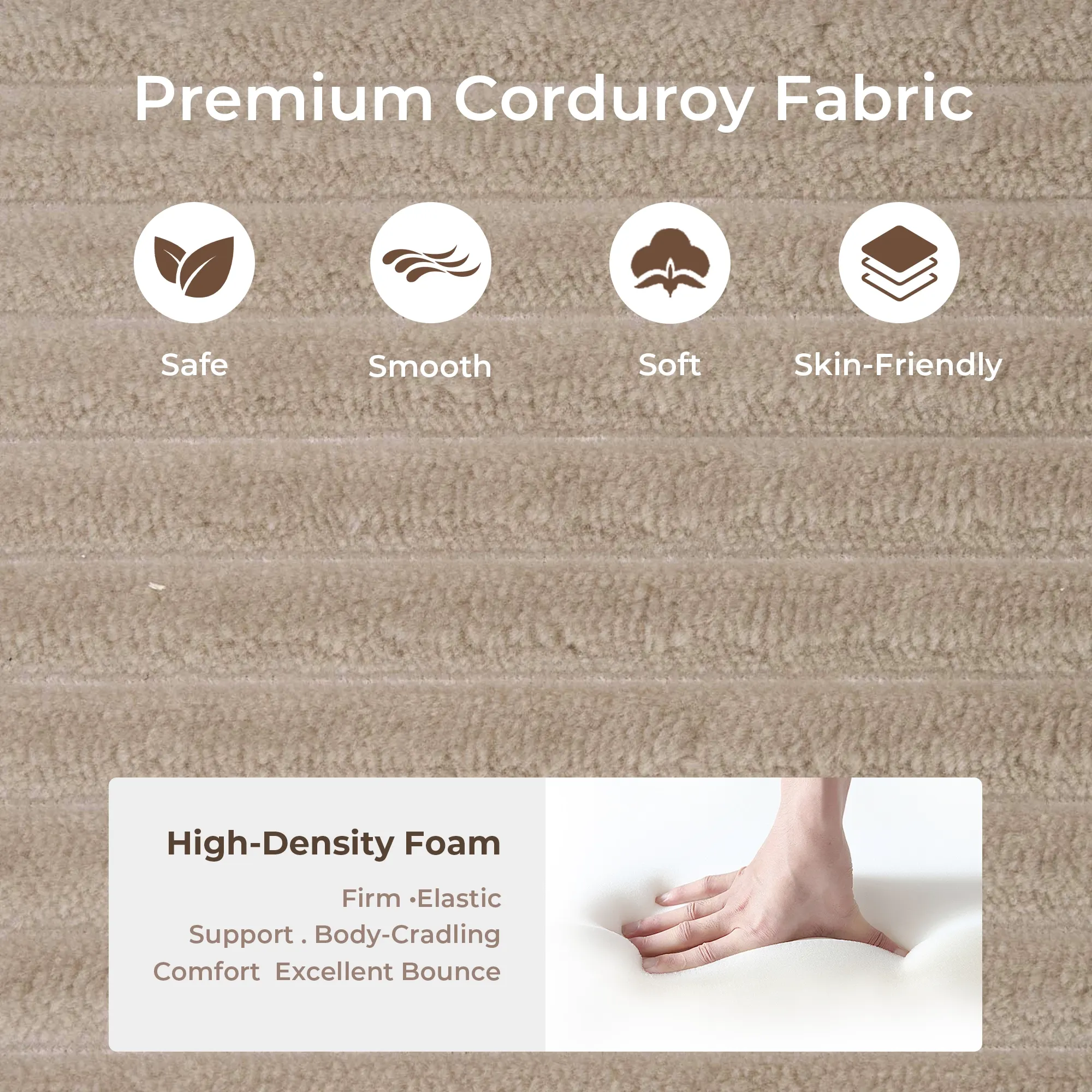 Selene Compressed Modular Sofa Bed-14.2" Seat Height - Image 84