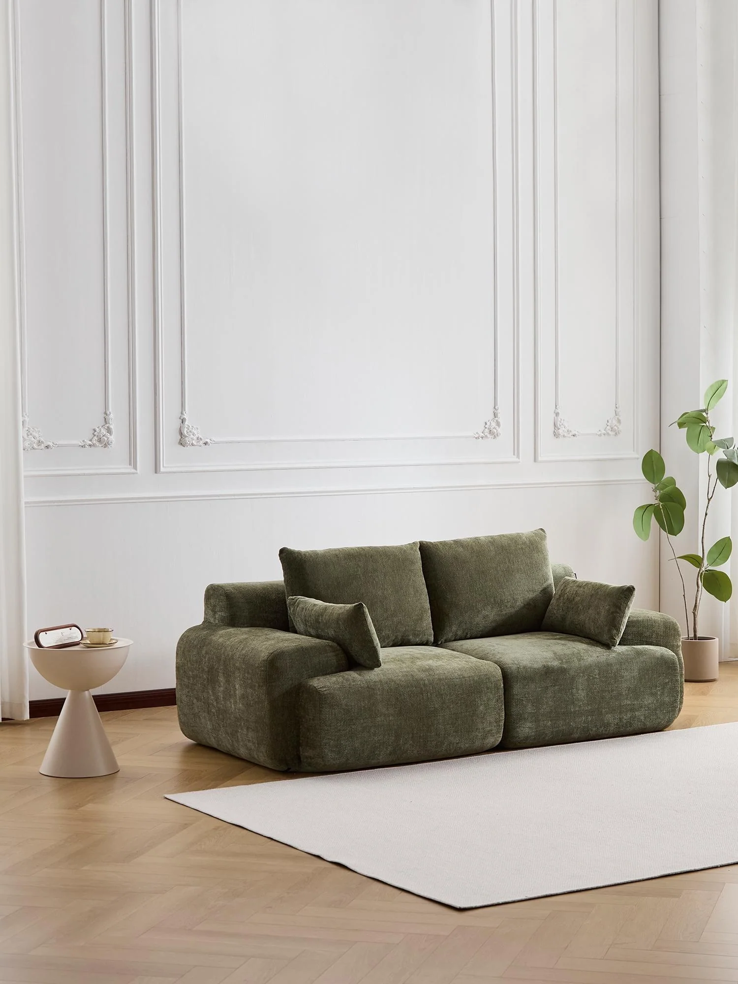 Zeus Compressed Sectional Sofa with Ottoman - Image 10
