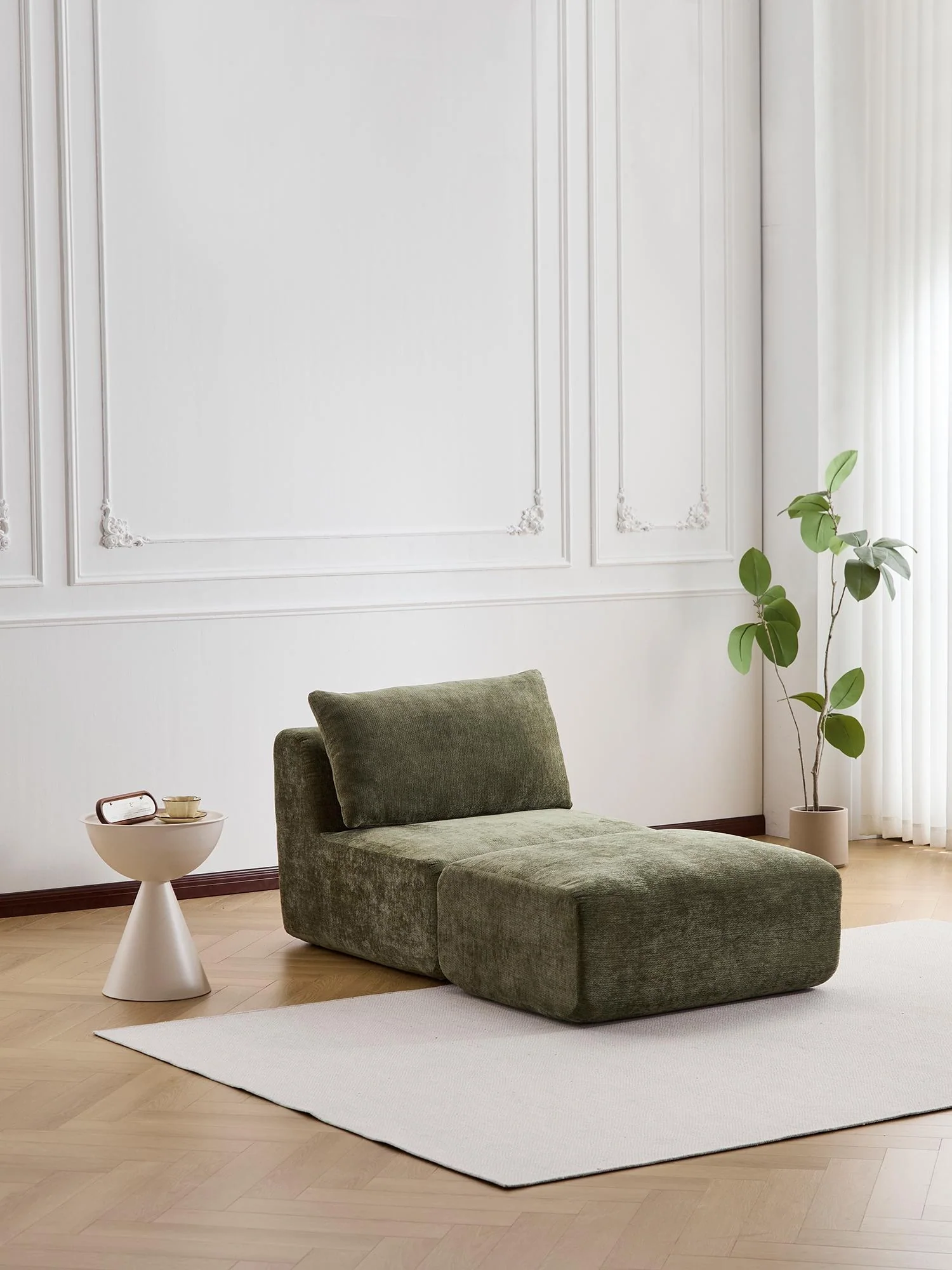 Zeus Compressed Sectional Sofa with Ottoman - Image 16