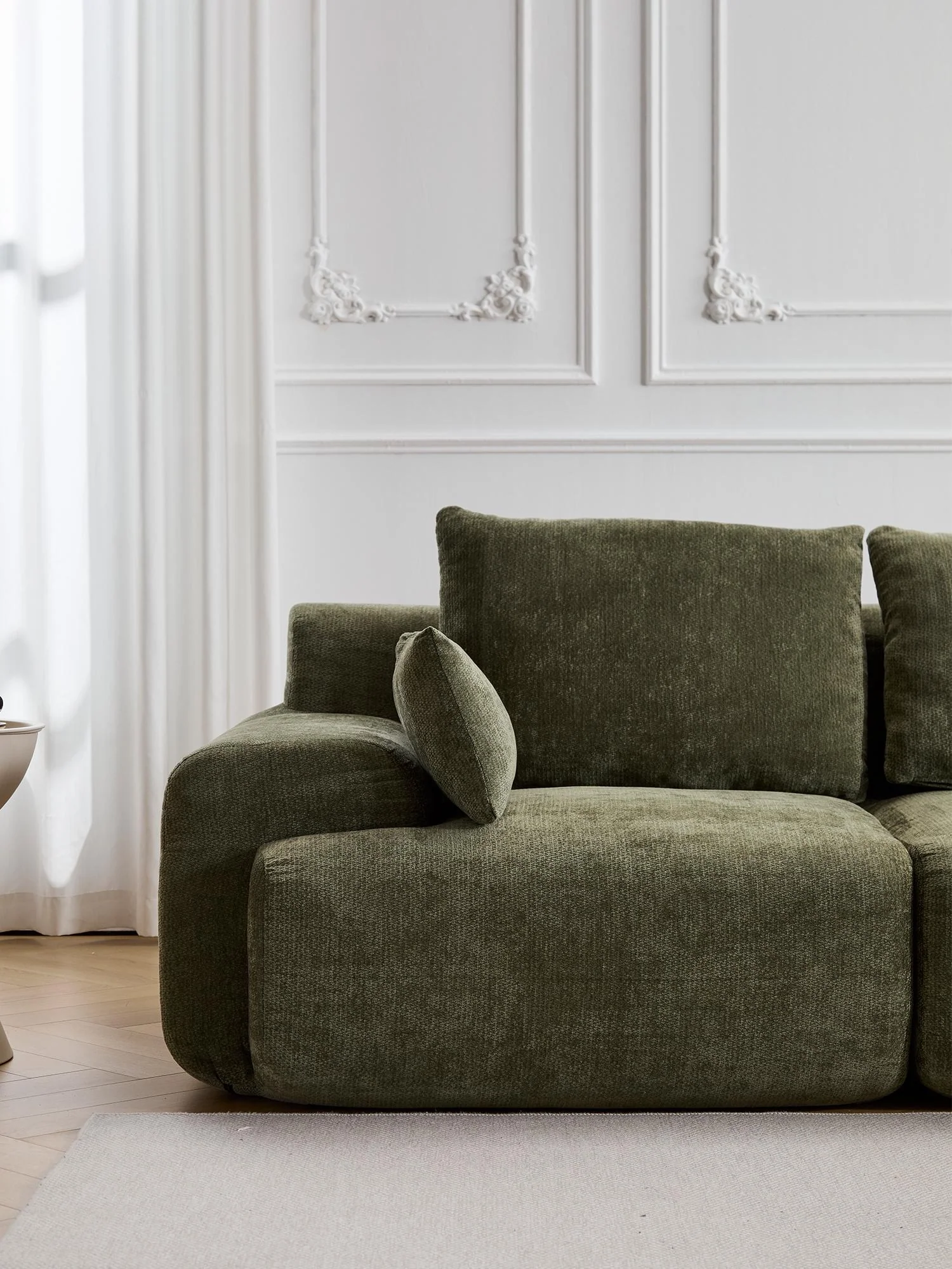 Zeus Compressed Sectional Sofa with Ottoman - Image 17