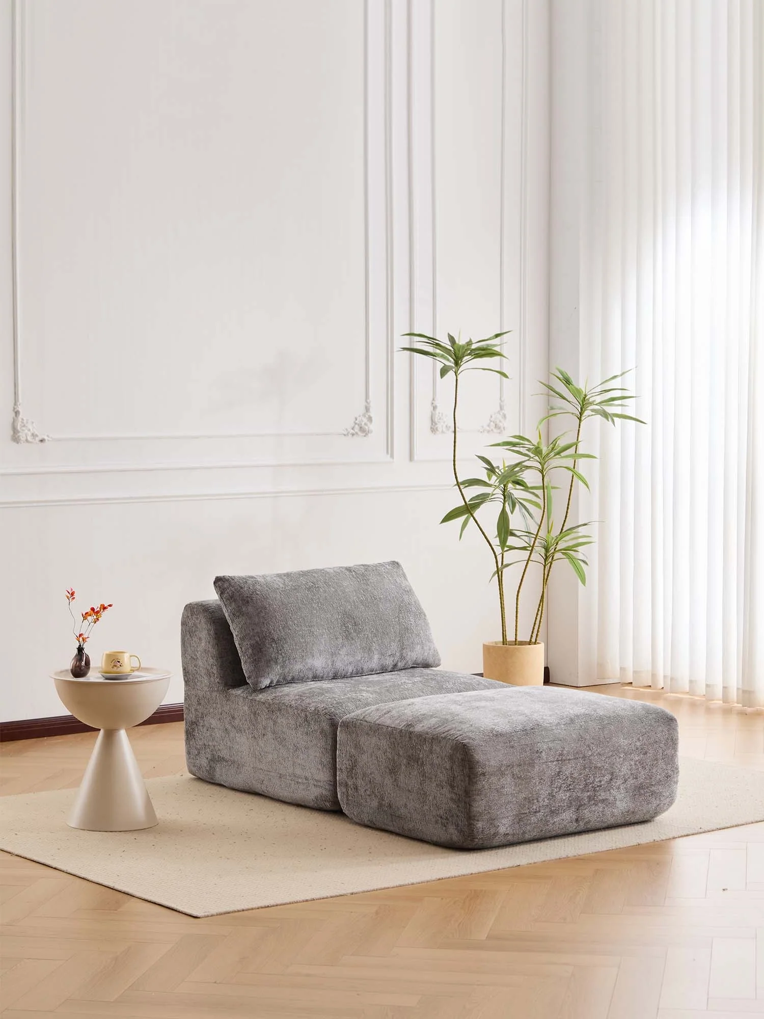 Zeus Compressed Sectional Sofa with Ottoman - Image 27