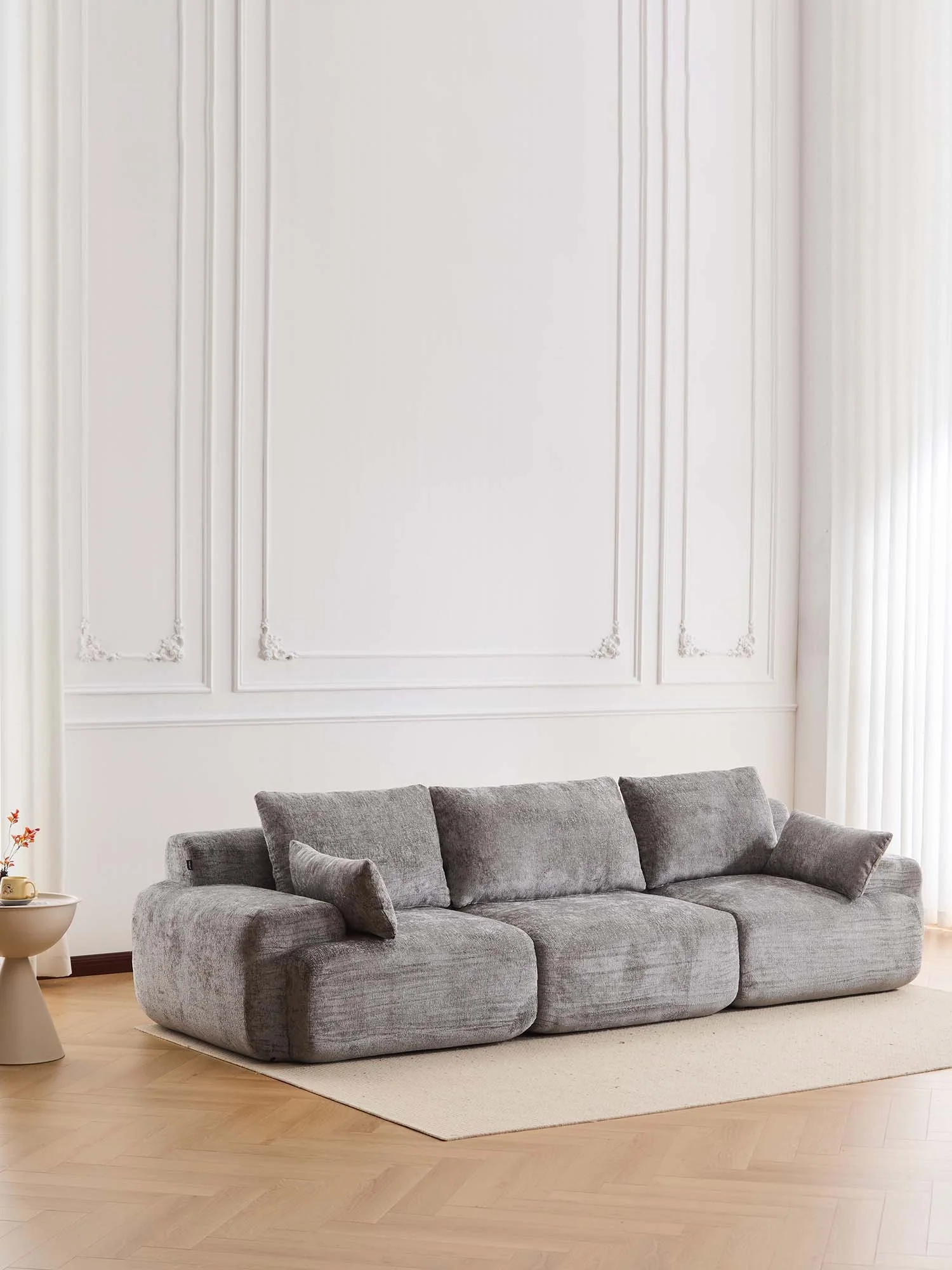 Zeus Compressed Sectional Sofa with Ottoman - Image 28