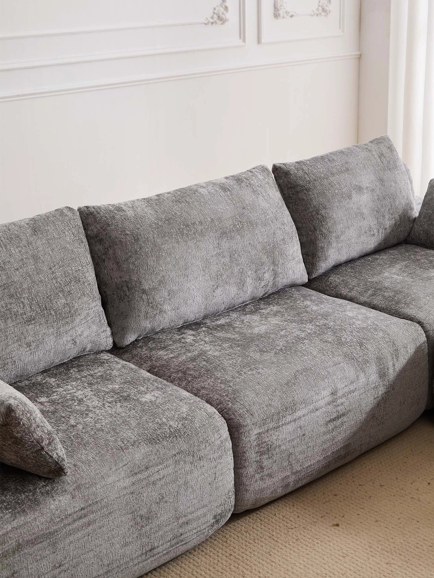 Zeus Compressed Sectional Sofa with Ottoman - Image 34